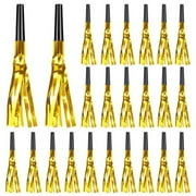 24Pcs Party Blowers Gold Noise Makers Fun Party Favors Adult Birthday Party Favors Adult Party Favors Noise Makers for Sporting Events Party Whistles Birthday Horns New Years Party